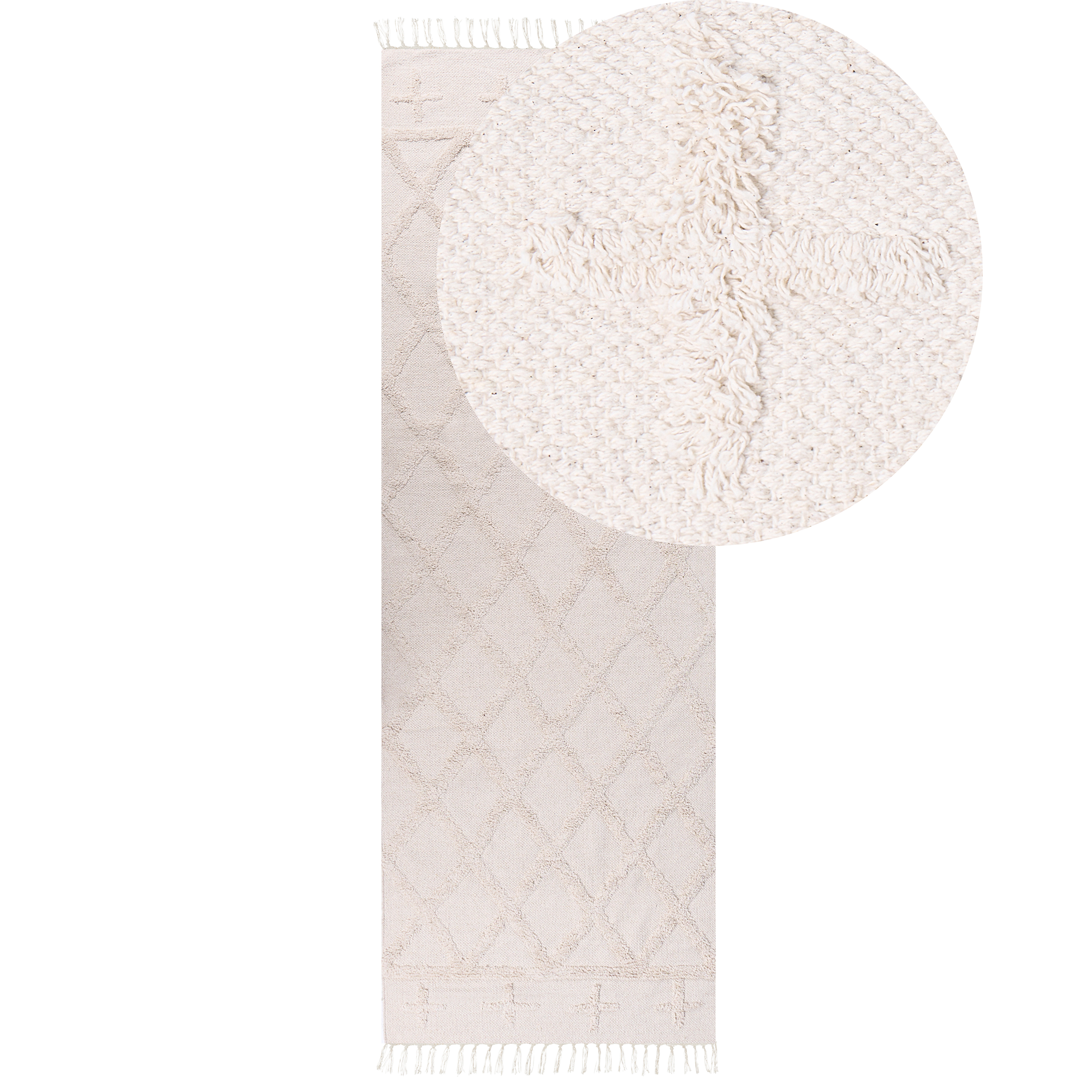 Matta TOZLU Beige 80 x 230 cm Bomull