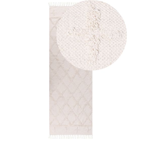 Matta TOZLU Beige 80 x 230 cm Bomull