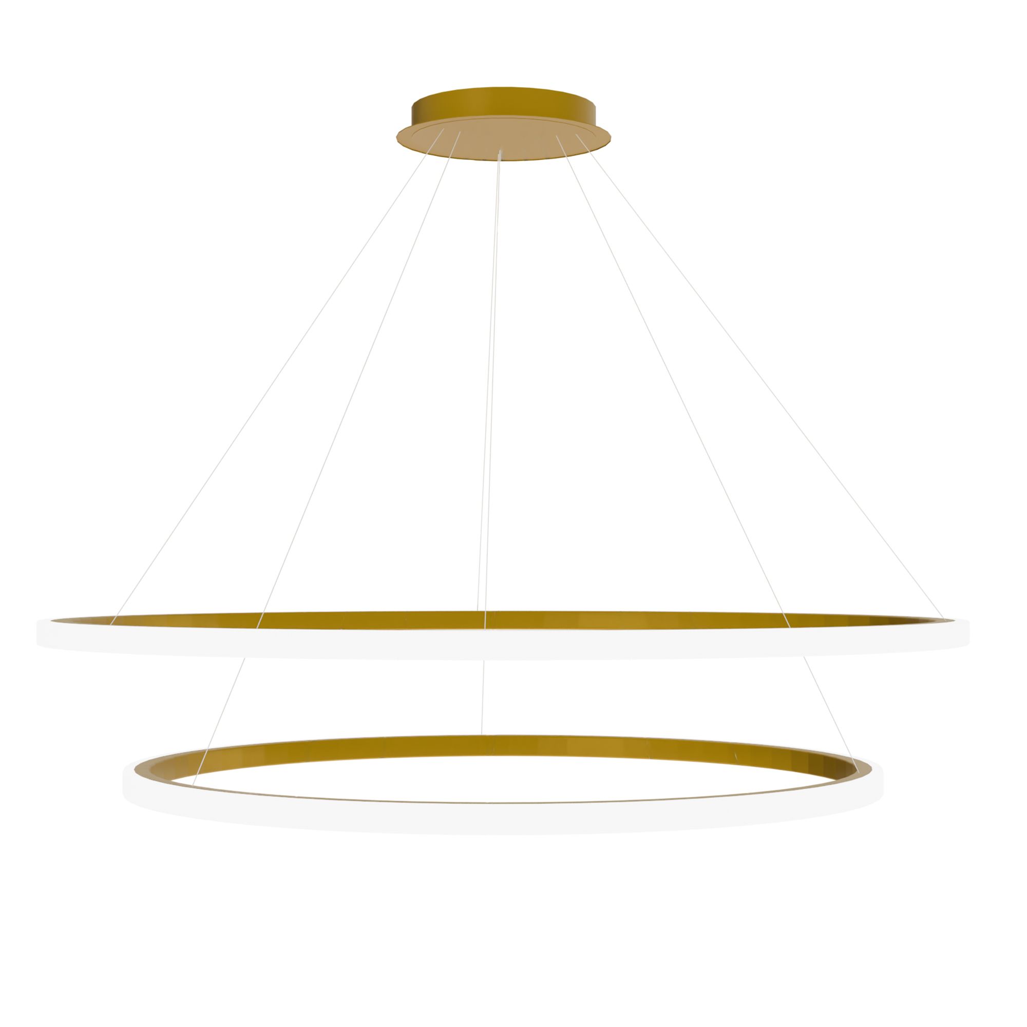 TOOLIGHT hängande taklampa LHJ008-CP2 Borstat guld 60x60x30cm