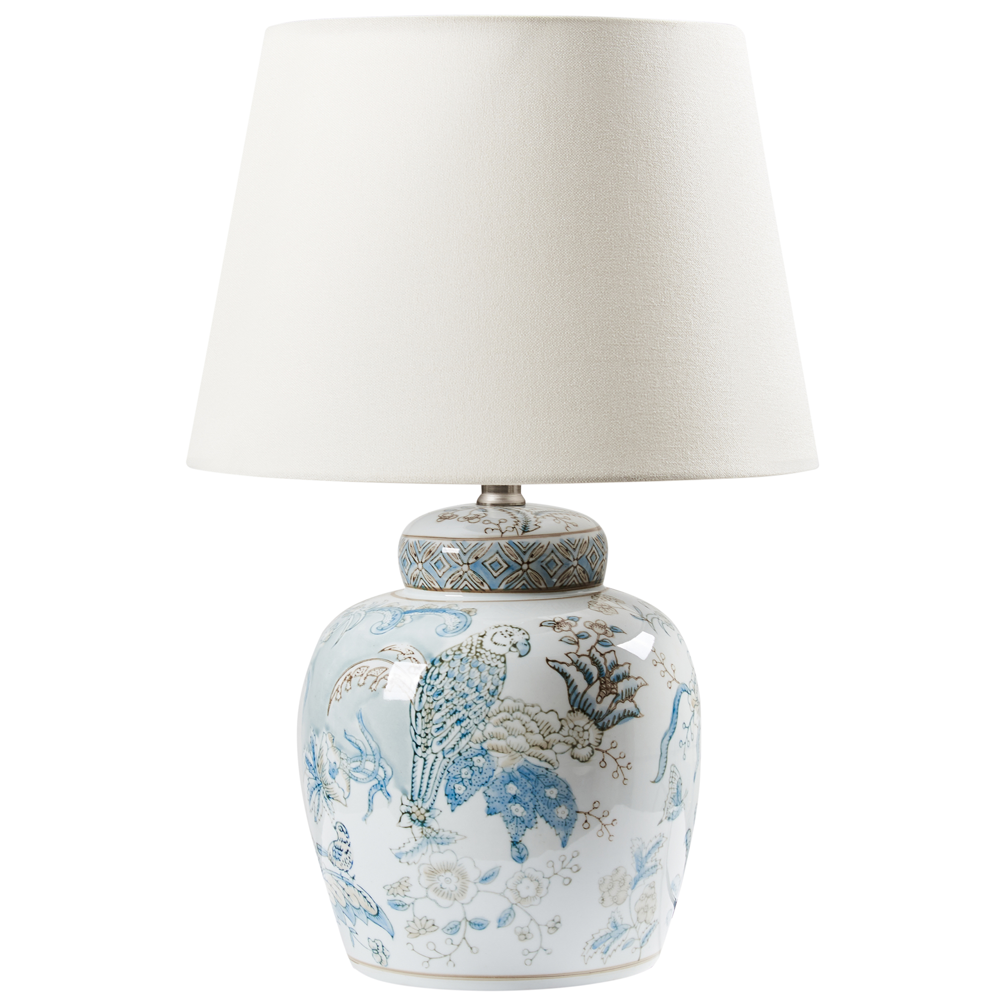Bordslampa JAMAPA Porslin Vit/ Blå