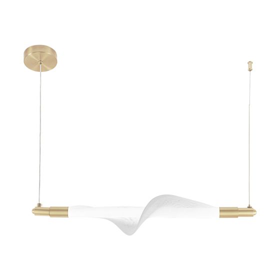 TOOLIGHT hängande taklampa LED G011-CP LINE Vit/Guld 62x62x103cm