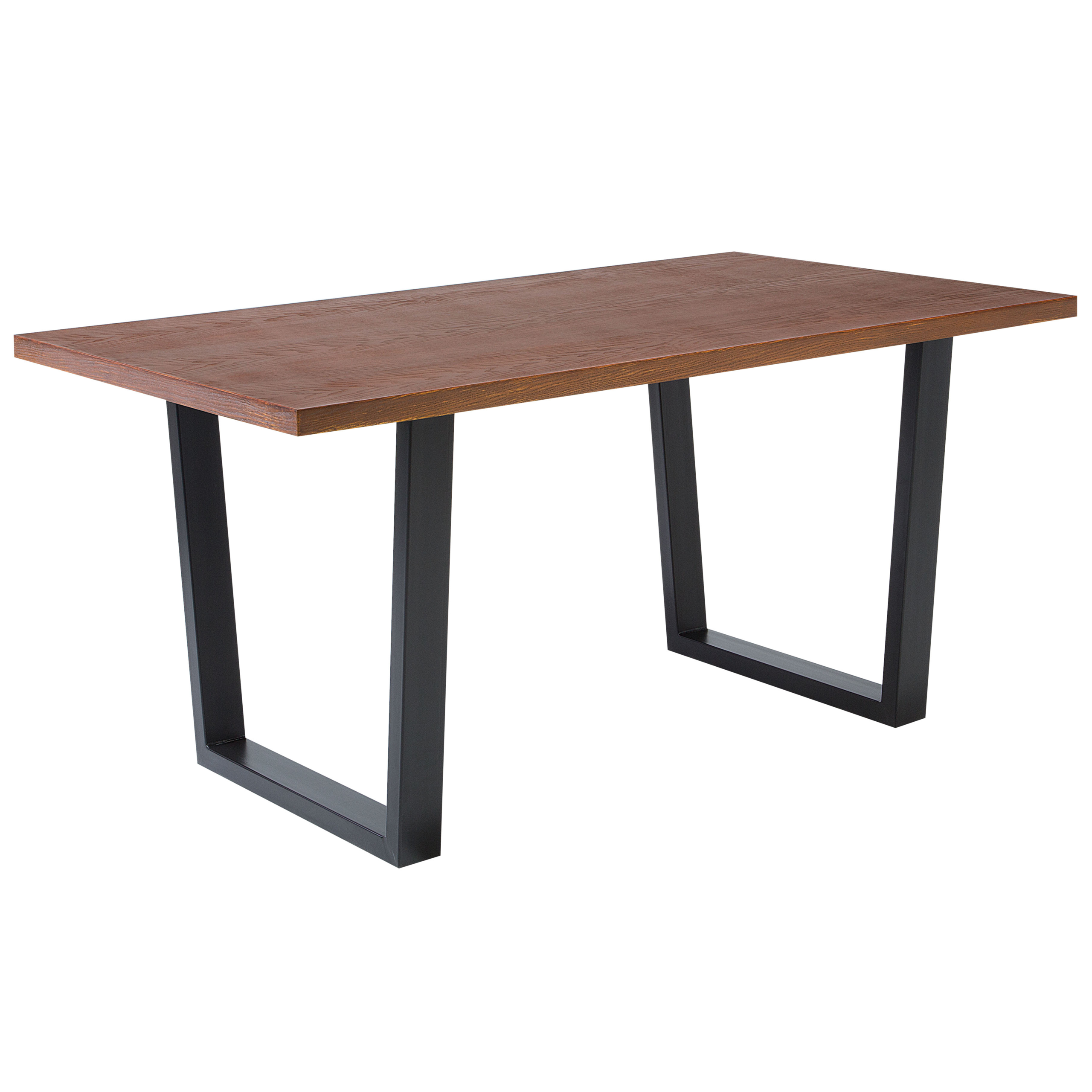 Matbord AUSTIN Mörk valnötsfanér 160 cm 90 cm