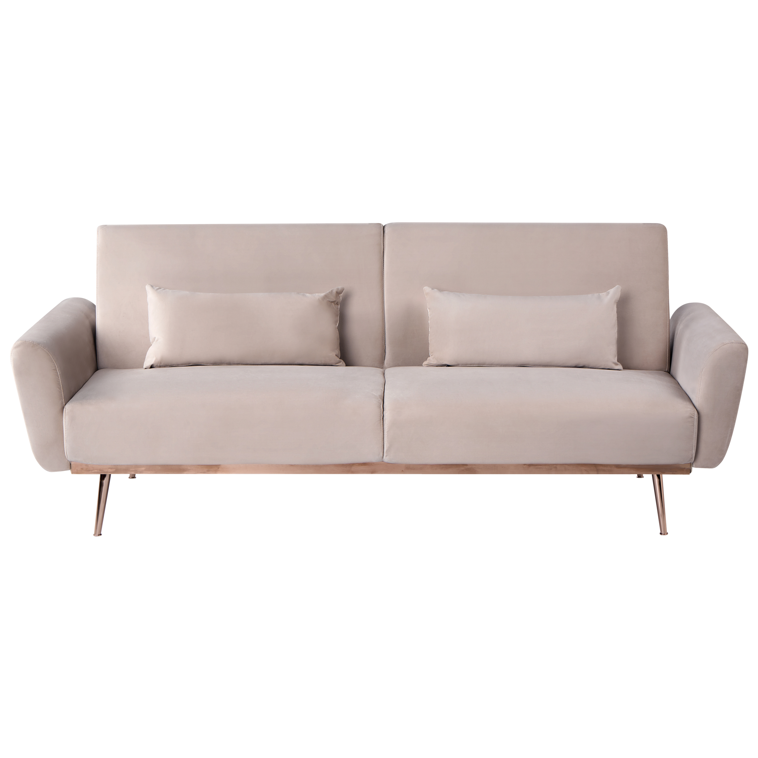 Bäddsoffa 3-sits EINA Sammet Taupe