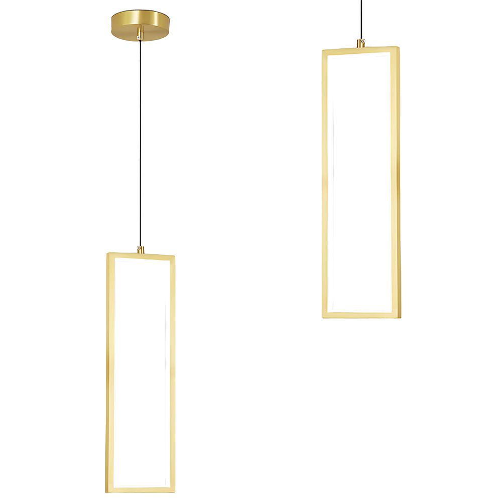 Toolight Hängande taklampa LHJ084-1CP LED Guld 12x12x20cm
