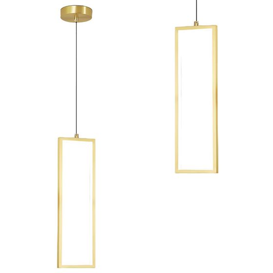 Toolight Hängande taklampa LHJ084-1CP LED Guld 12x12x20cm