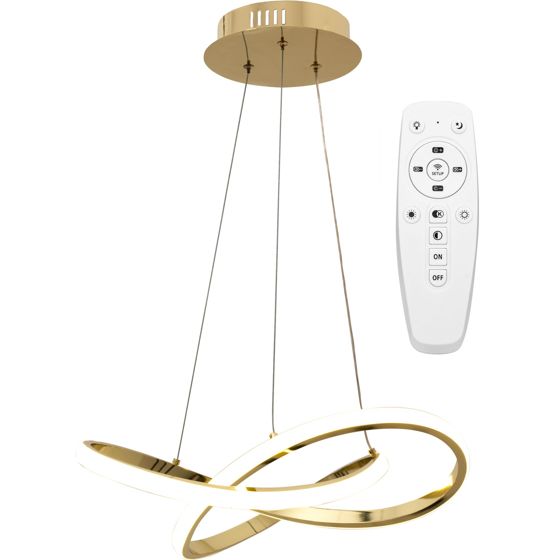 TOOLIGHT hängande taklampa APP390-CP LED Guld 9x44,5x90cm