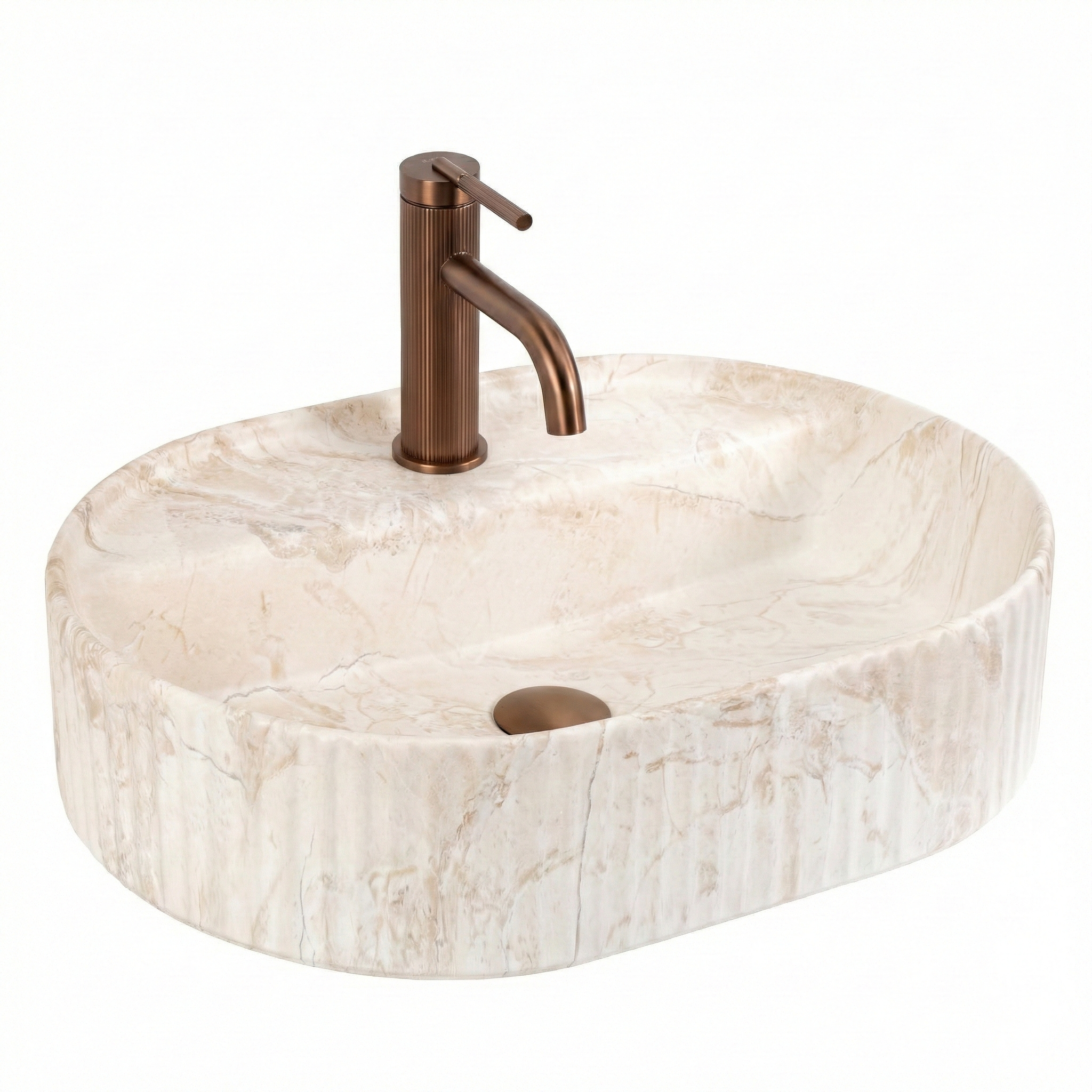 REA Bänkskål Marcela 50 Saturn Beige, 50x36x13,5cm