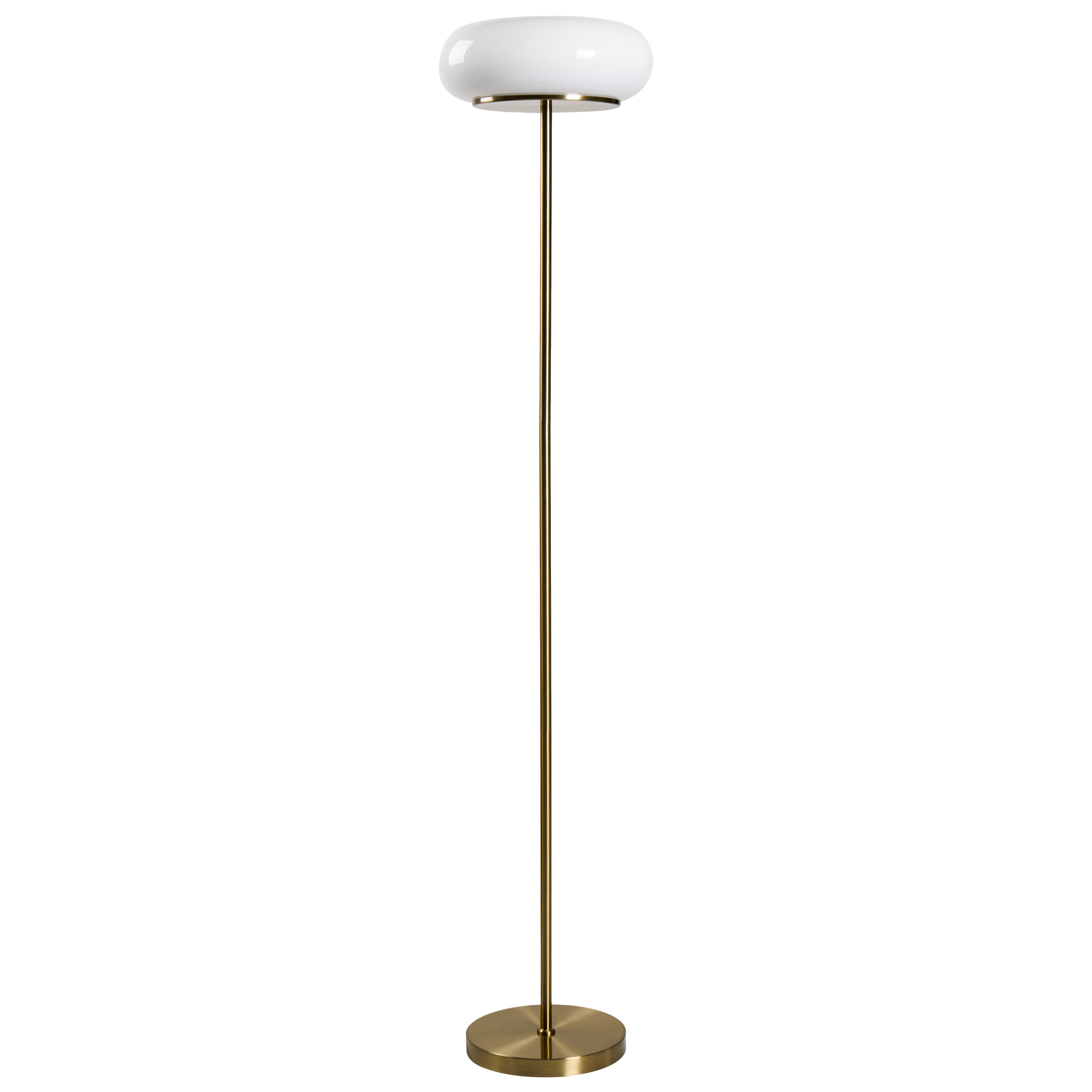 LED-golvlampa NITH med dimmer Glas Vit