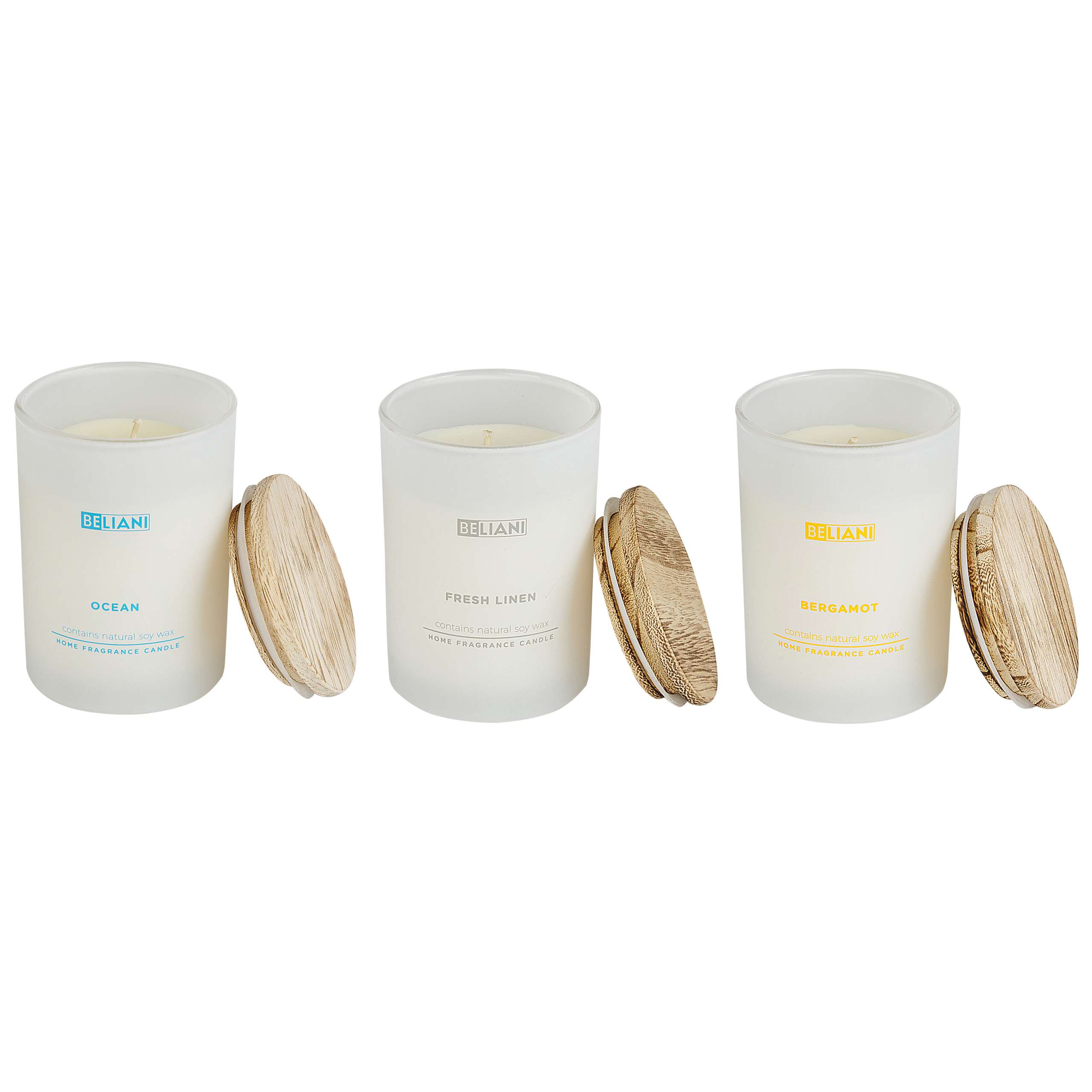 Doftljus 3-pack SIMPLICITY Sojavax Fruktiga doftnoter Friska doftnoter