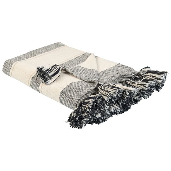 Pläd CAYIR Bomull 130 x 170 cm Beige