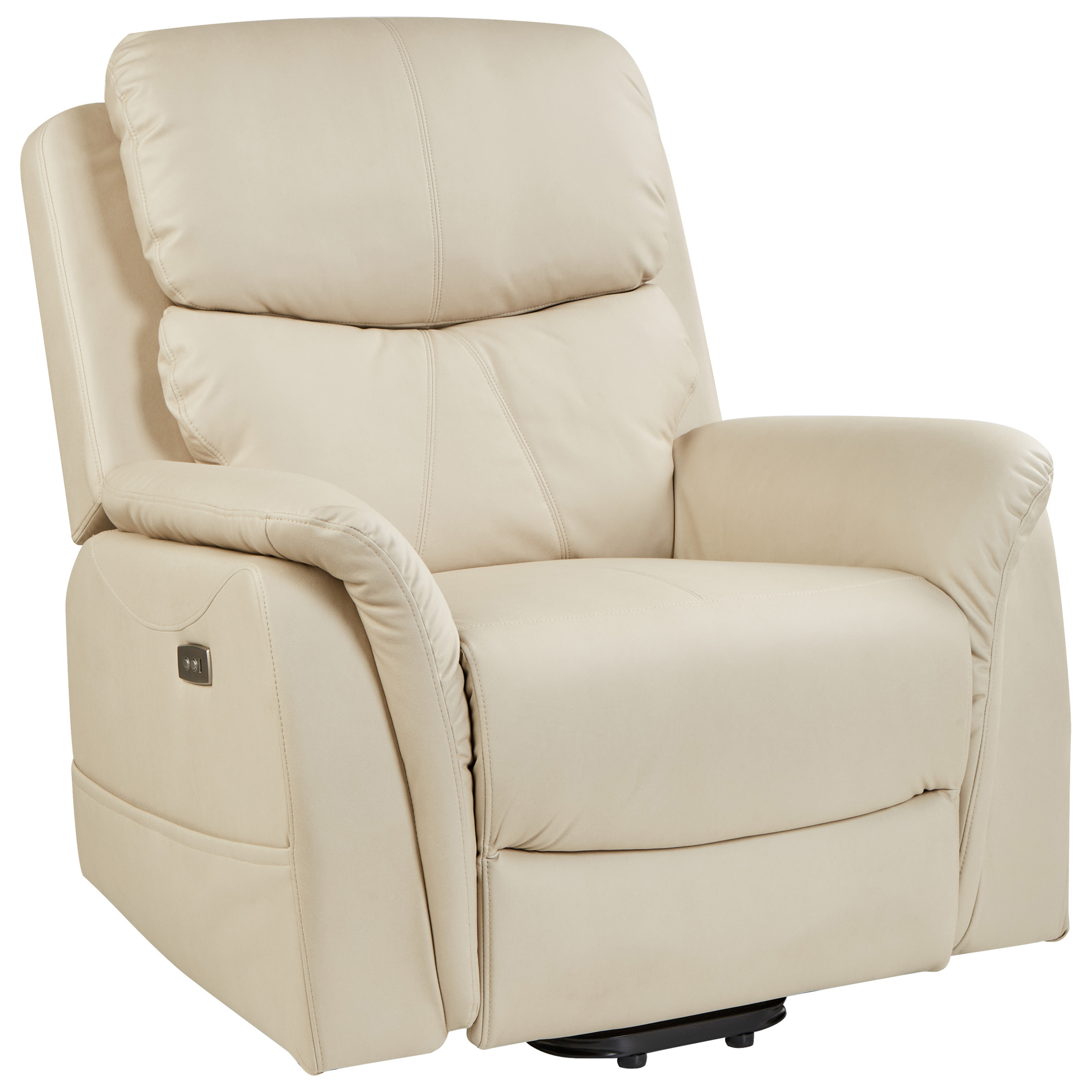 Elektrisk reclinerfåtölj GLORIE med massagefunktion Ljusbeige