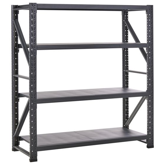 Garagehyllor FIUGGI 200 cm 200 cm Metall Svart