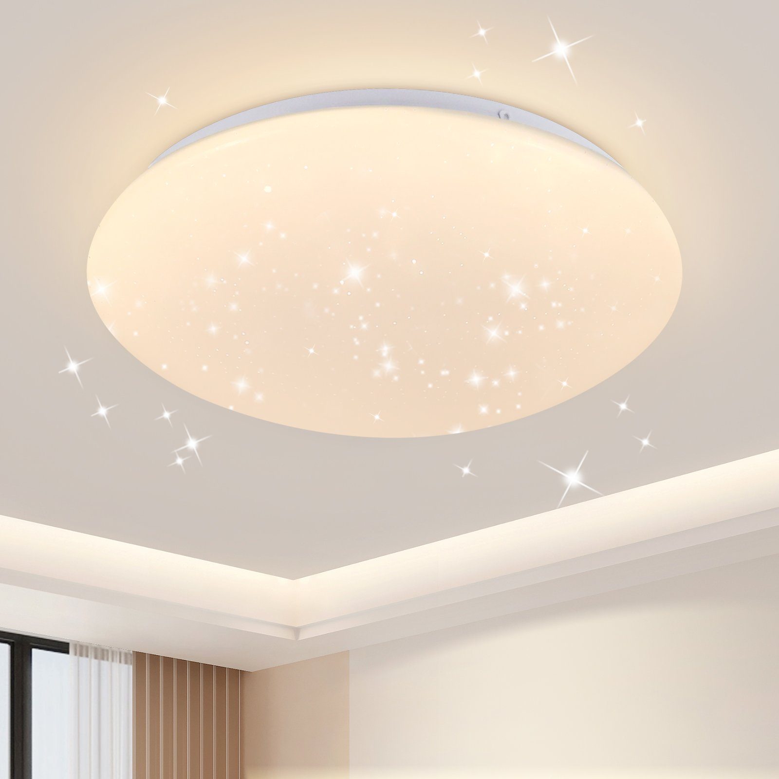 NETTLIFE LED - taklampa, vit, plast
