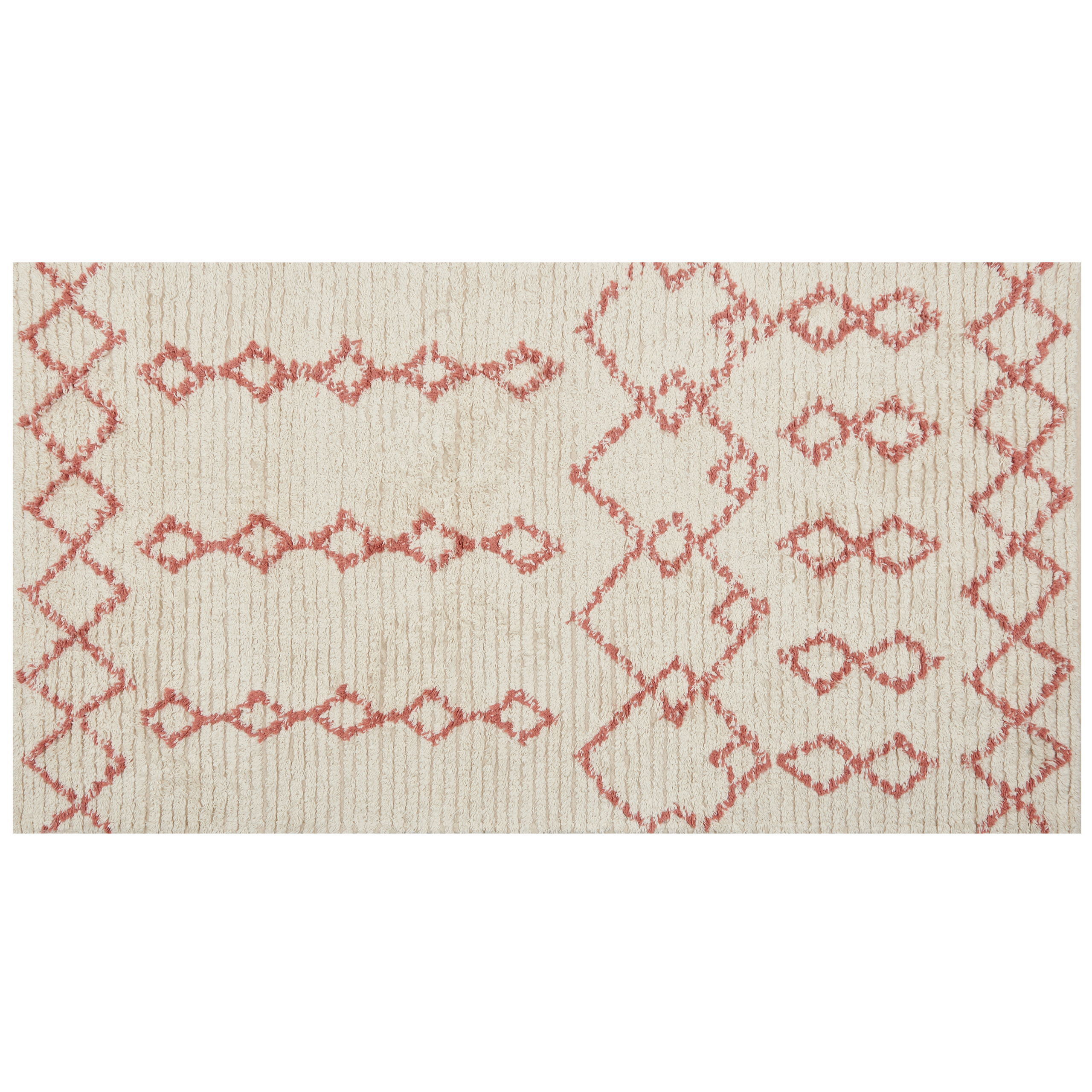Matta BUXAR Beige 80 x 150 cm Bomull