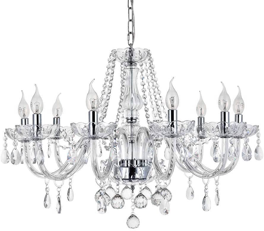 TOOLIGHT hängande taklampa 300750 8 Transparent 68x68x131cm