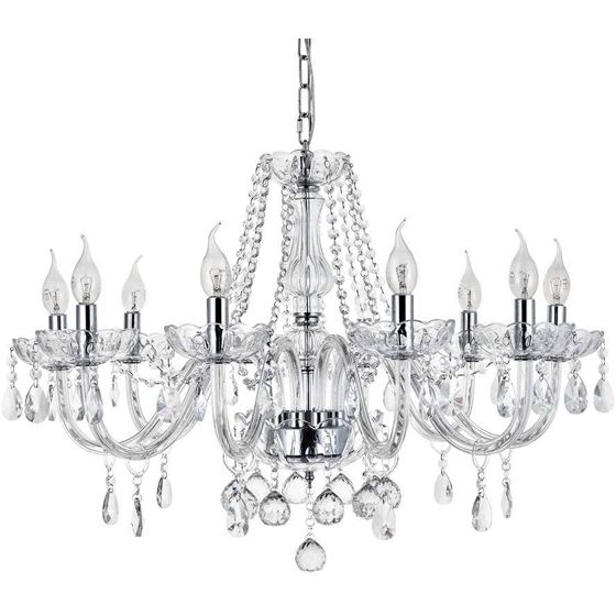 TOOLIGHT hängande taklampa 300750 8 Transparent 68x68x131cm