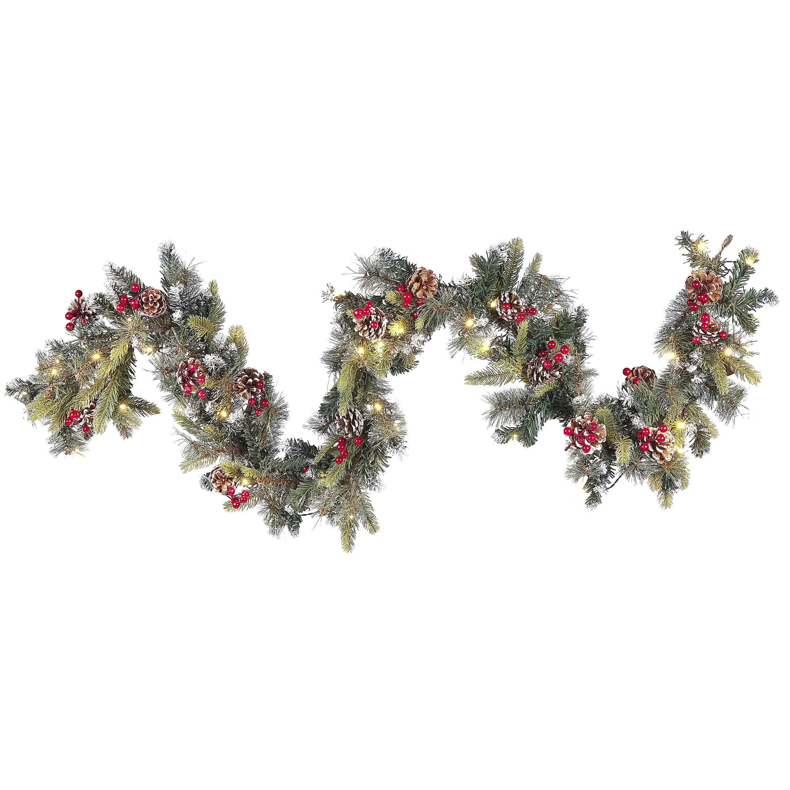 Julgirlang LED PAIMIO 180 cm Grön
