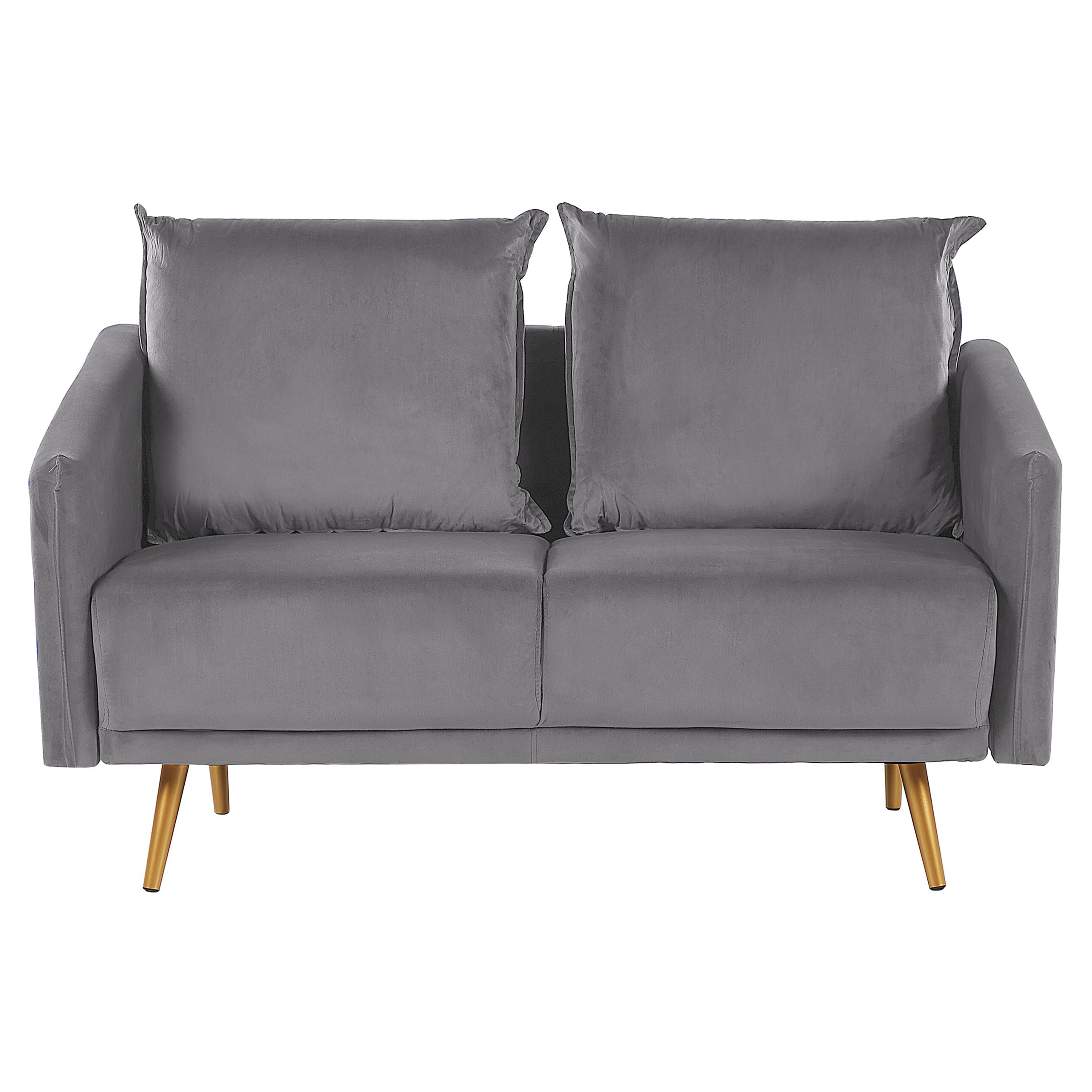Soffa 2-sits MAURA Sammet Grå