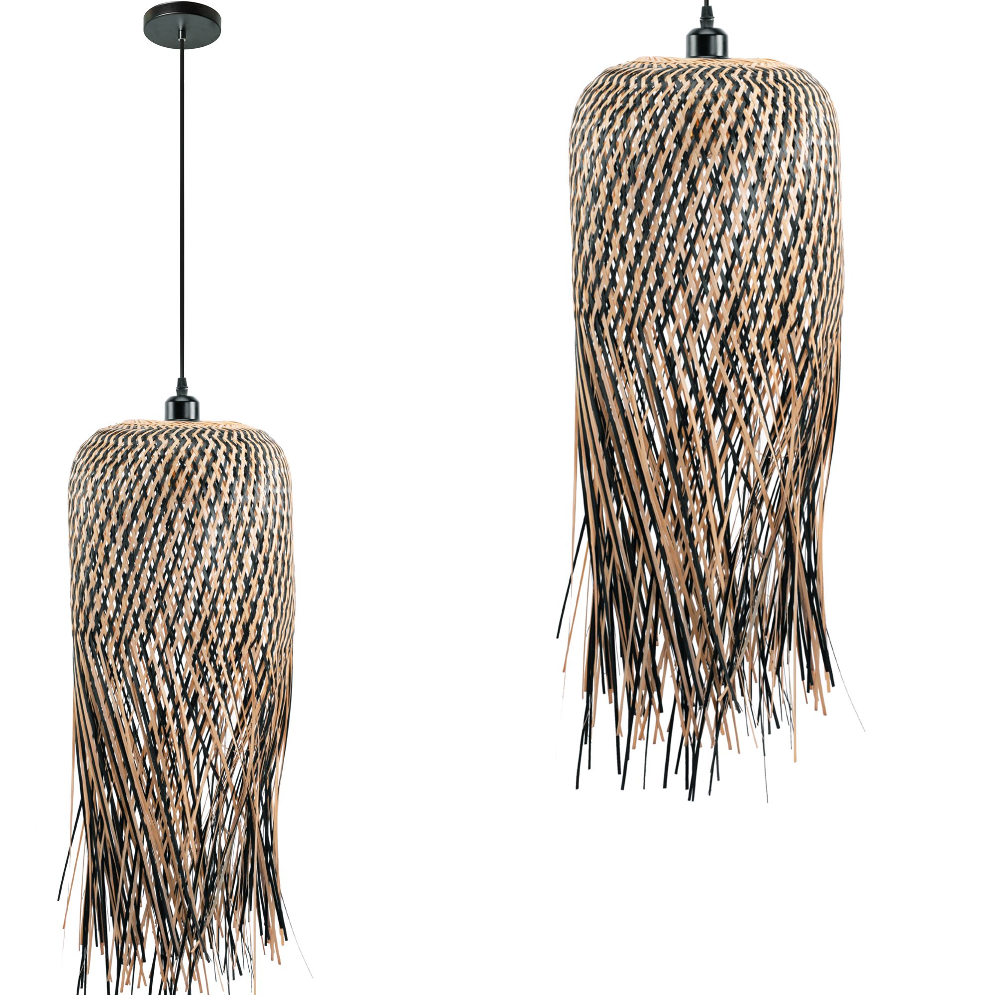 TOOLIGHT hängande taklampa APP1276-1CP Svart 75x30x75cm