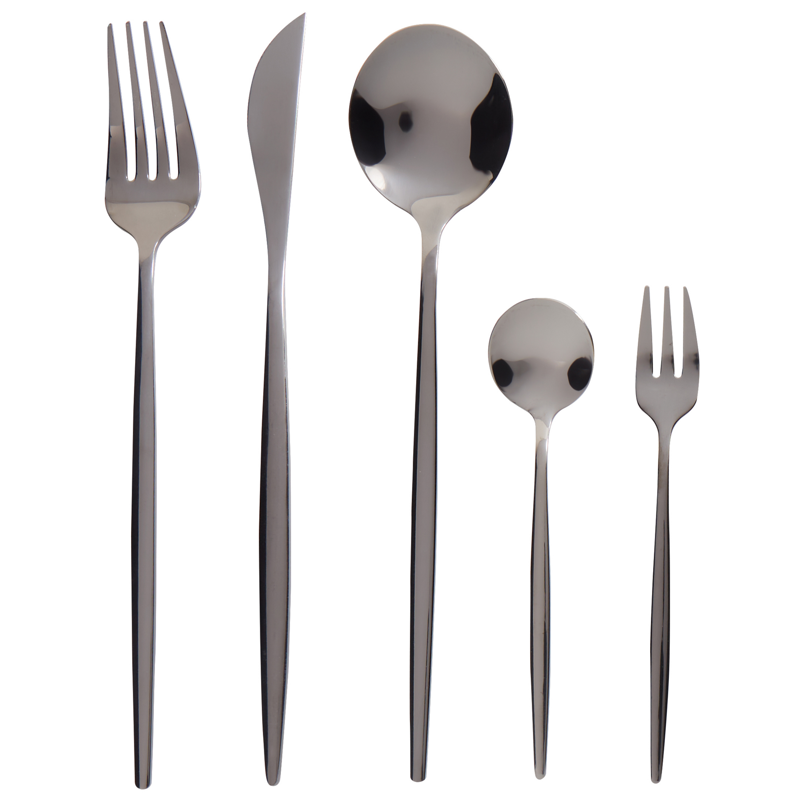 Bestickset 30-pack RIGATONI Svart