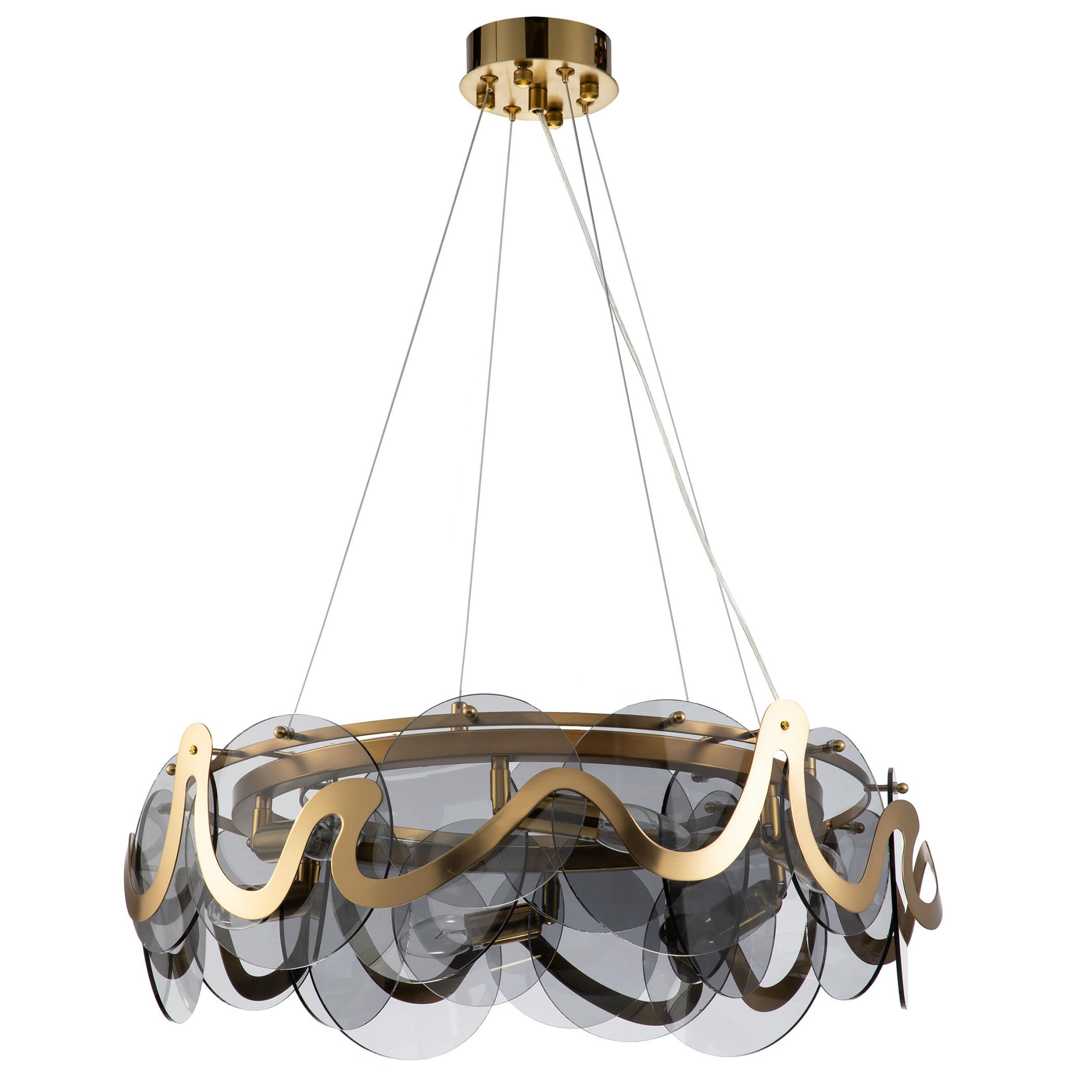 TOOLIGHT hängande taklampa APP1545-8CP Grå 58x58x4cm