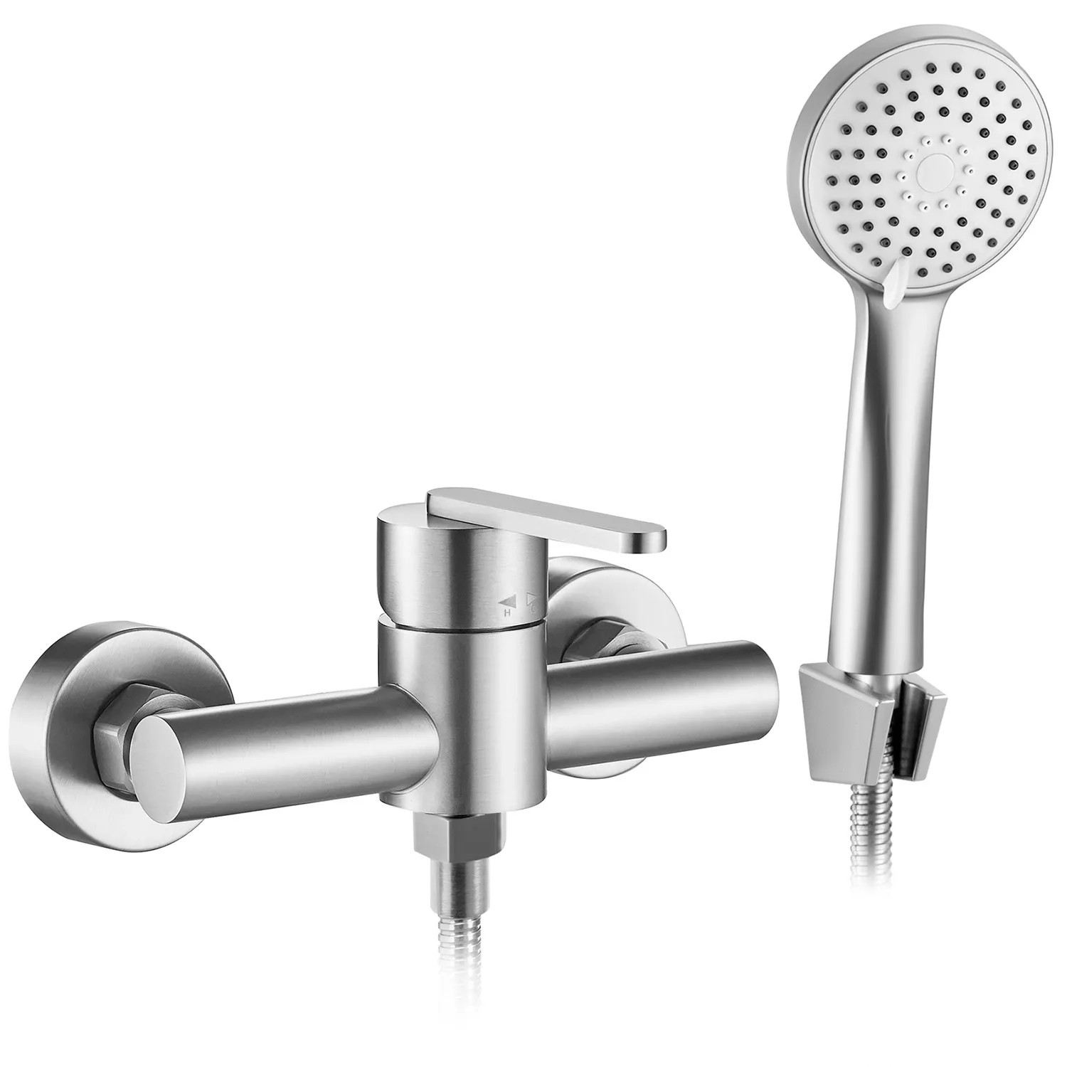 REA Duschblandare ONTARIO JS-11804N Borstad Nickel, 11,5x15x23,5cm