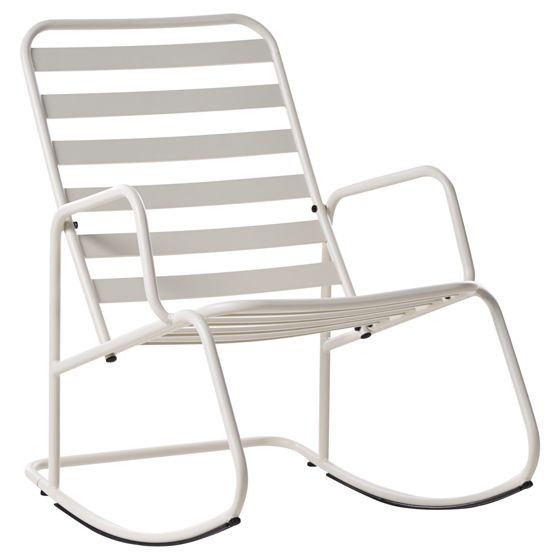 Trädgårdsgungstol TURI Metall Off-White