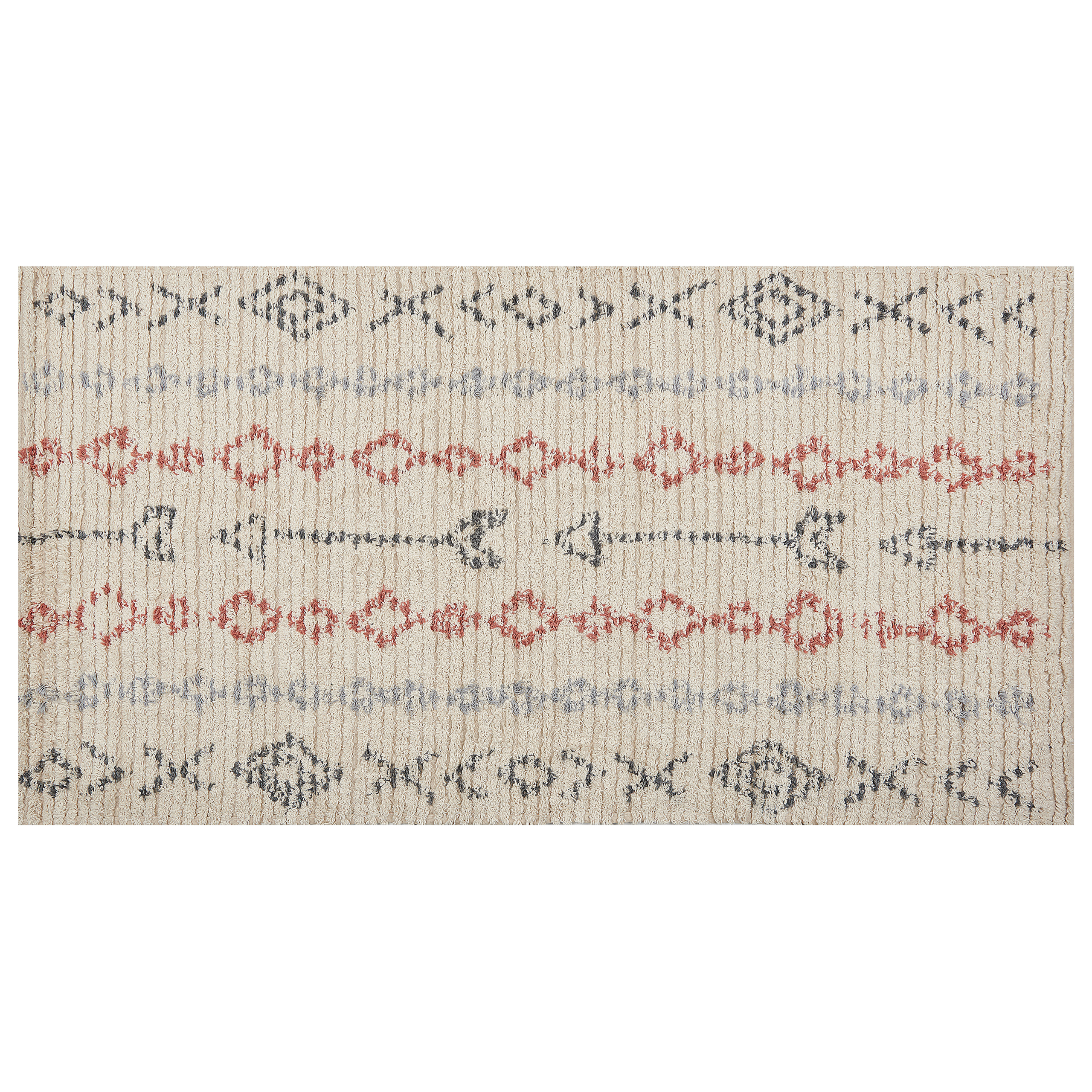 Matta DISPUR Beige 80 x 150 cm Bomull