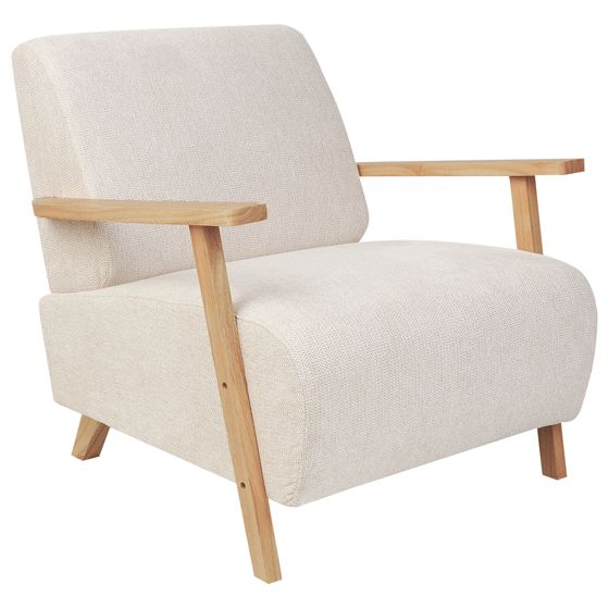 Fåtölj LESJA Ljusbeige