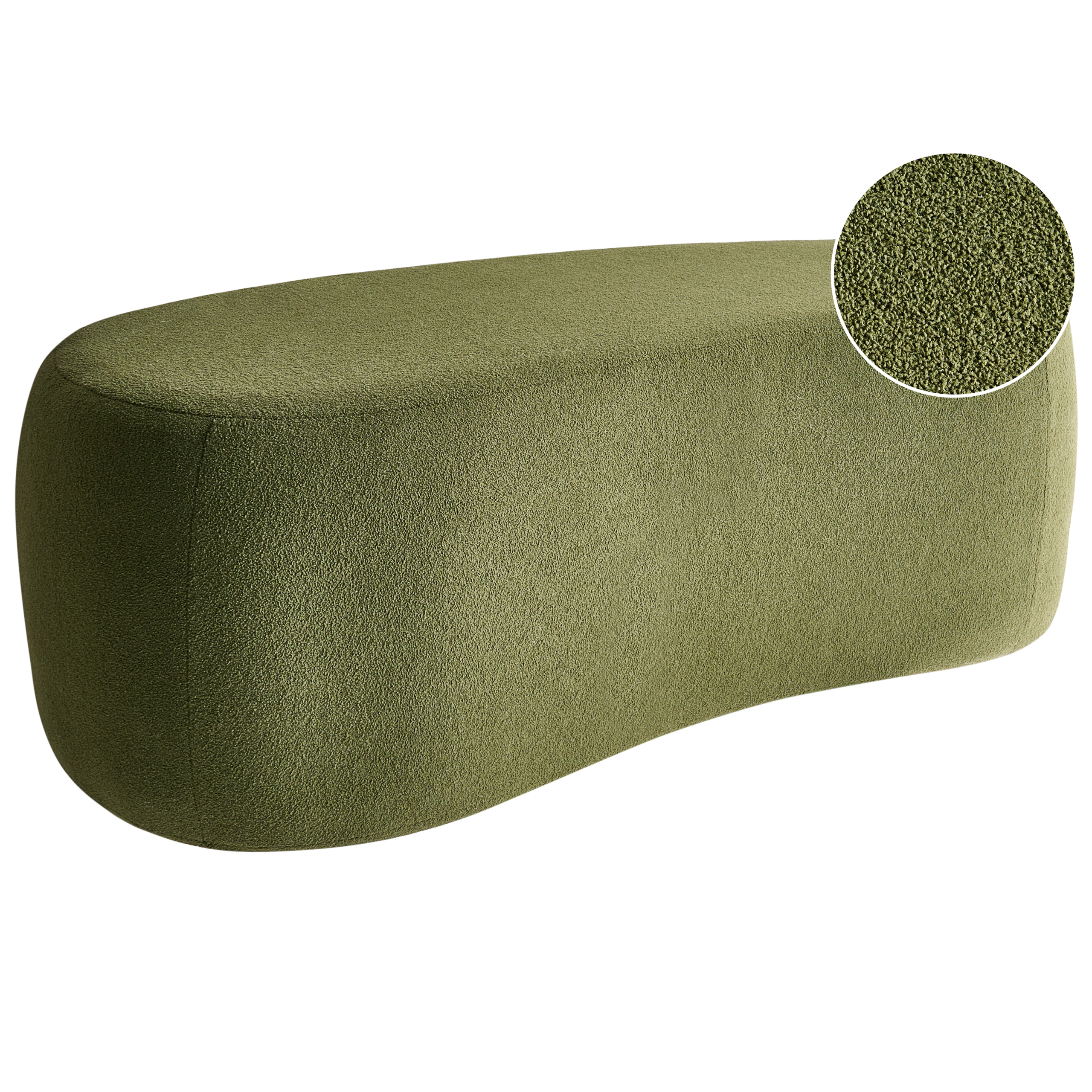 Sittpuff BAYARD Bouclé Grön
