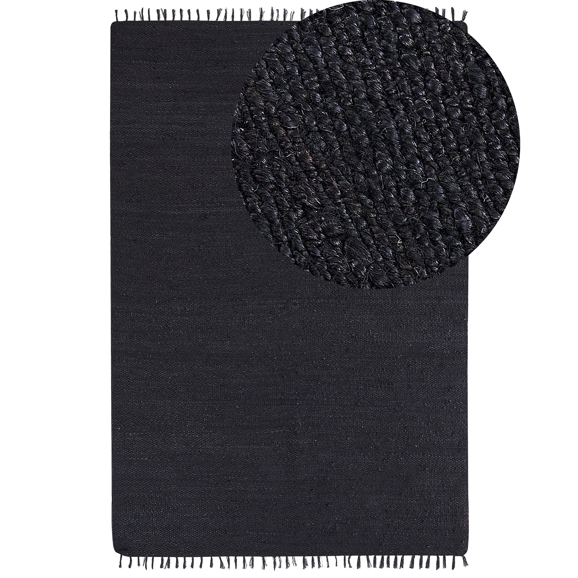 Matta SINANKOY Svart 200 x 300 cm Jute
