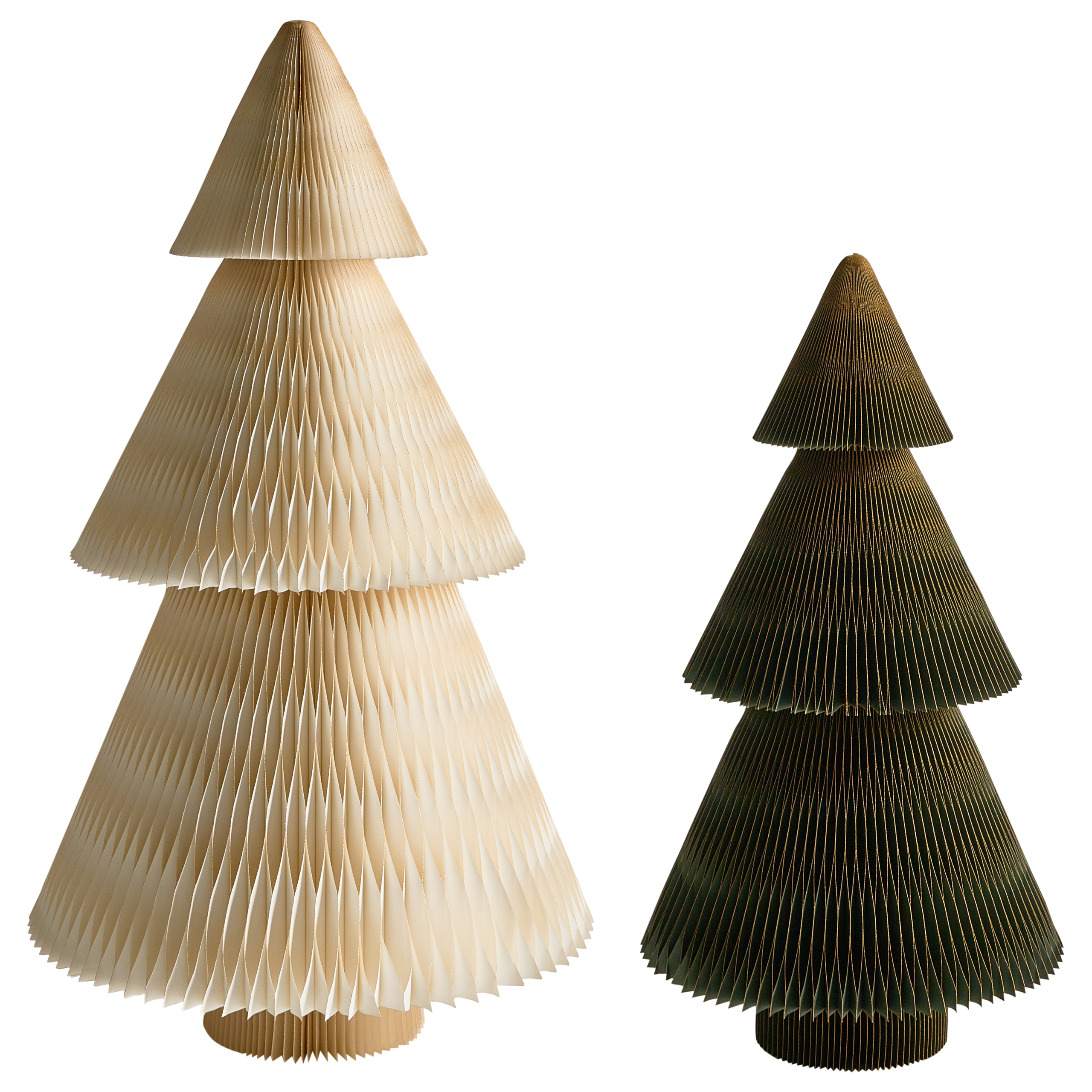 Set med 2 julpynt VEFSNA 90/122 cm Julgran Beige/ Grön