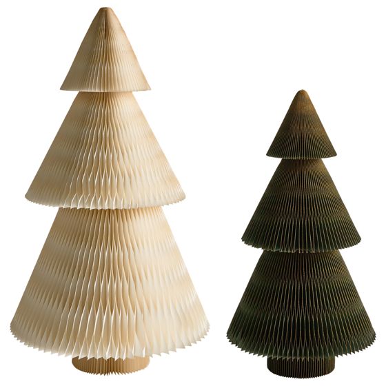Set med 2 julpynt VEFSNA 90/122 cm Julgran Beige/ Grön