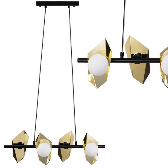 TOOLIGHT hängande taklampa APP1412-CP Svart 61x24x20cm