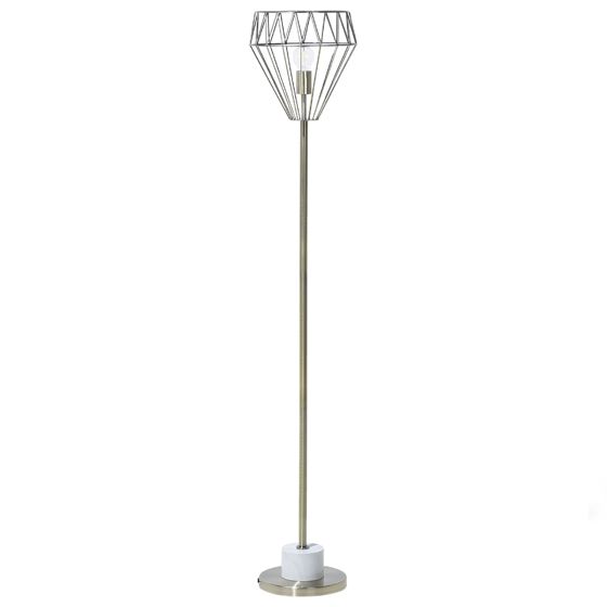 Golvlampa MOONI Metall Mässing