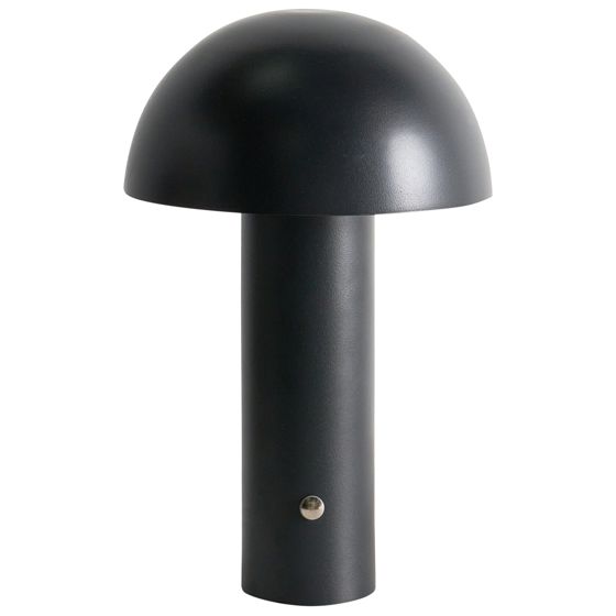 Trådlös LED-bordslampa BOJO med dimmer Metall Svart