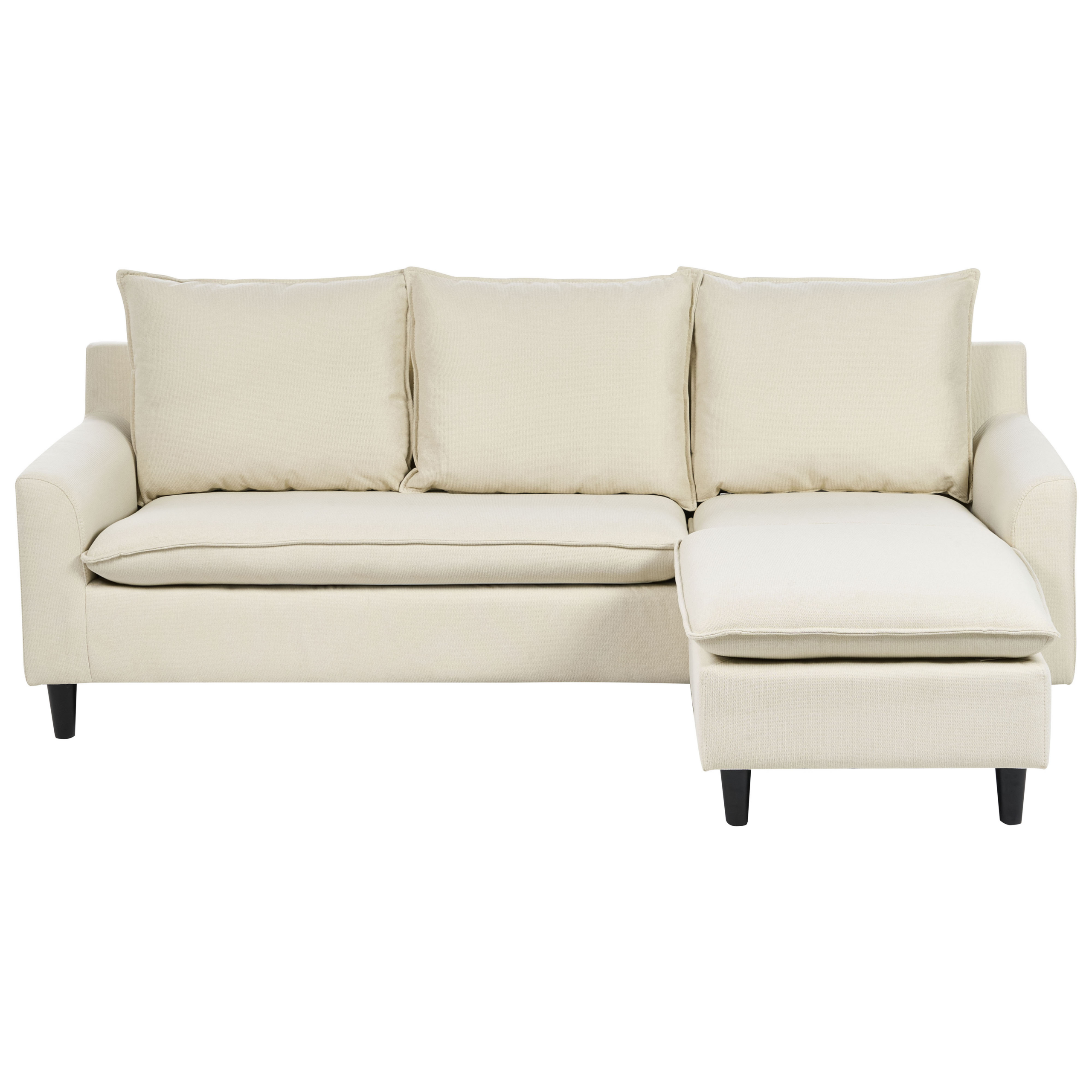 Hörnsoffa 3-sits ELVENES Beige Vänstervänd
