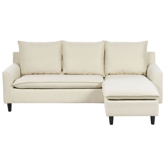Hörnsoffa 3-sits ELVENES Beige Vänstervänd