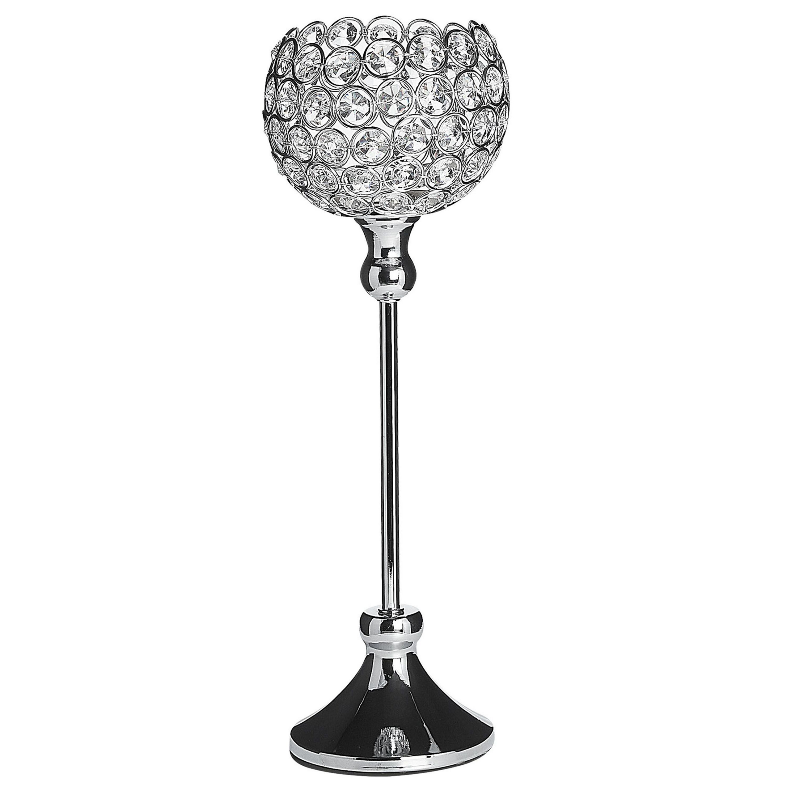 Ljusstake ESTERNAY 27 cm Metall Silver