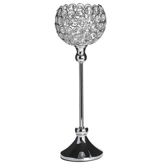 Ljusstake ESTERNAY 27 cm Metall Silver