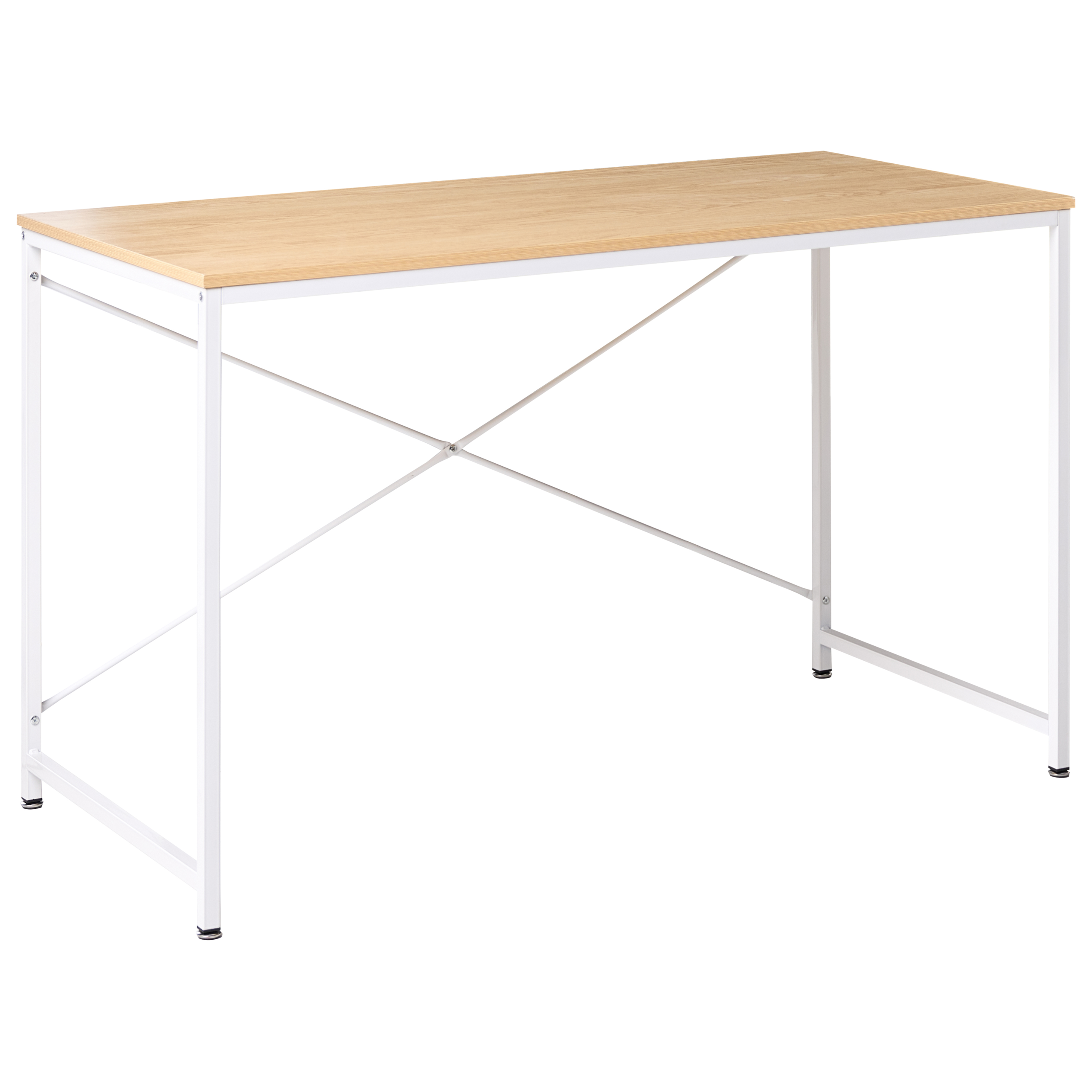 Skrivbord ANDASTE 120 cm 60 cm Ljusbrun/ Vit
