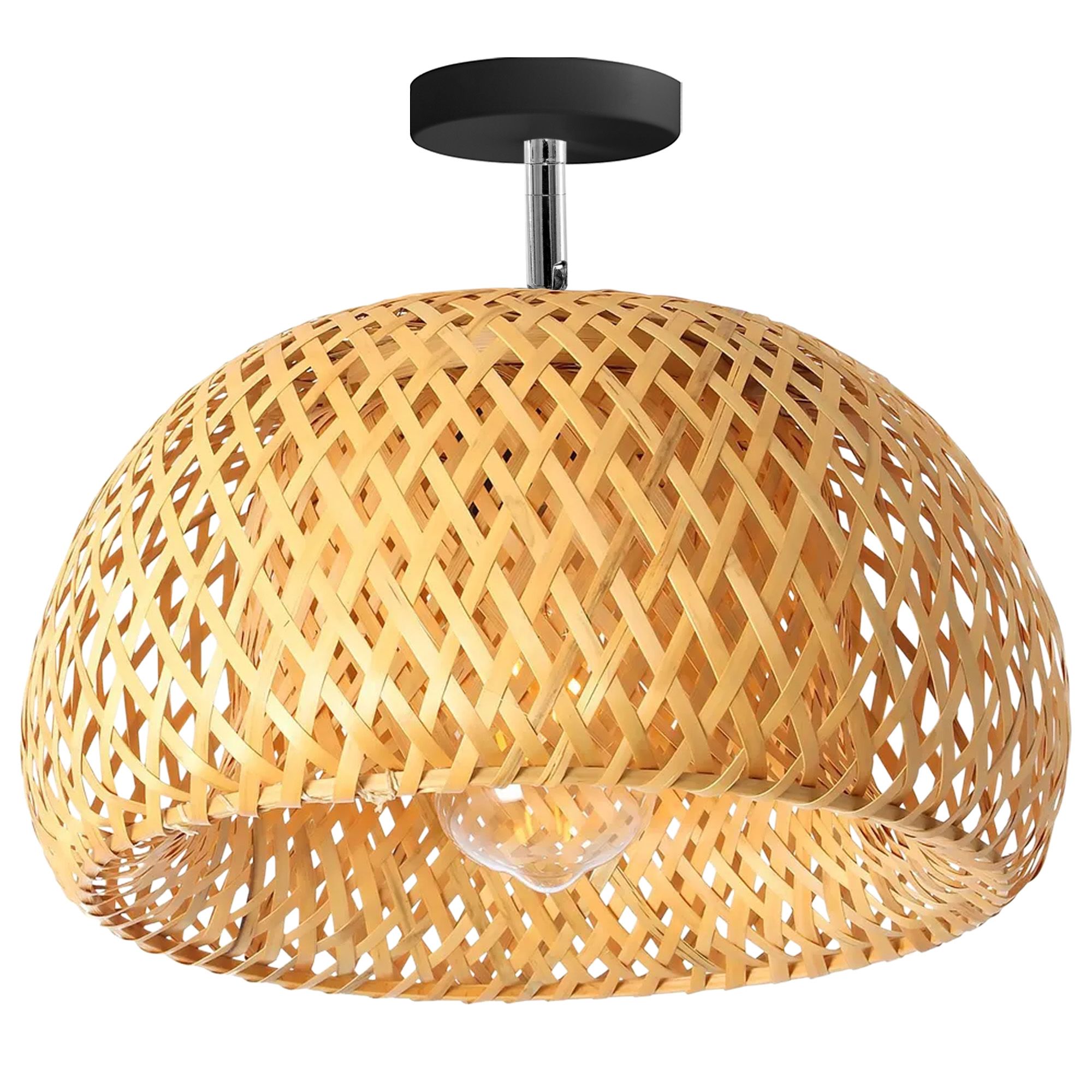 TOOLIGHT hängande taklampa APP1638-1CP Brun 18x30x18cm