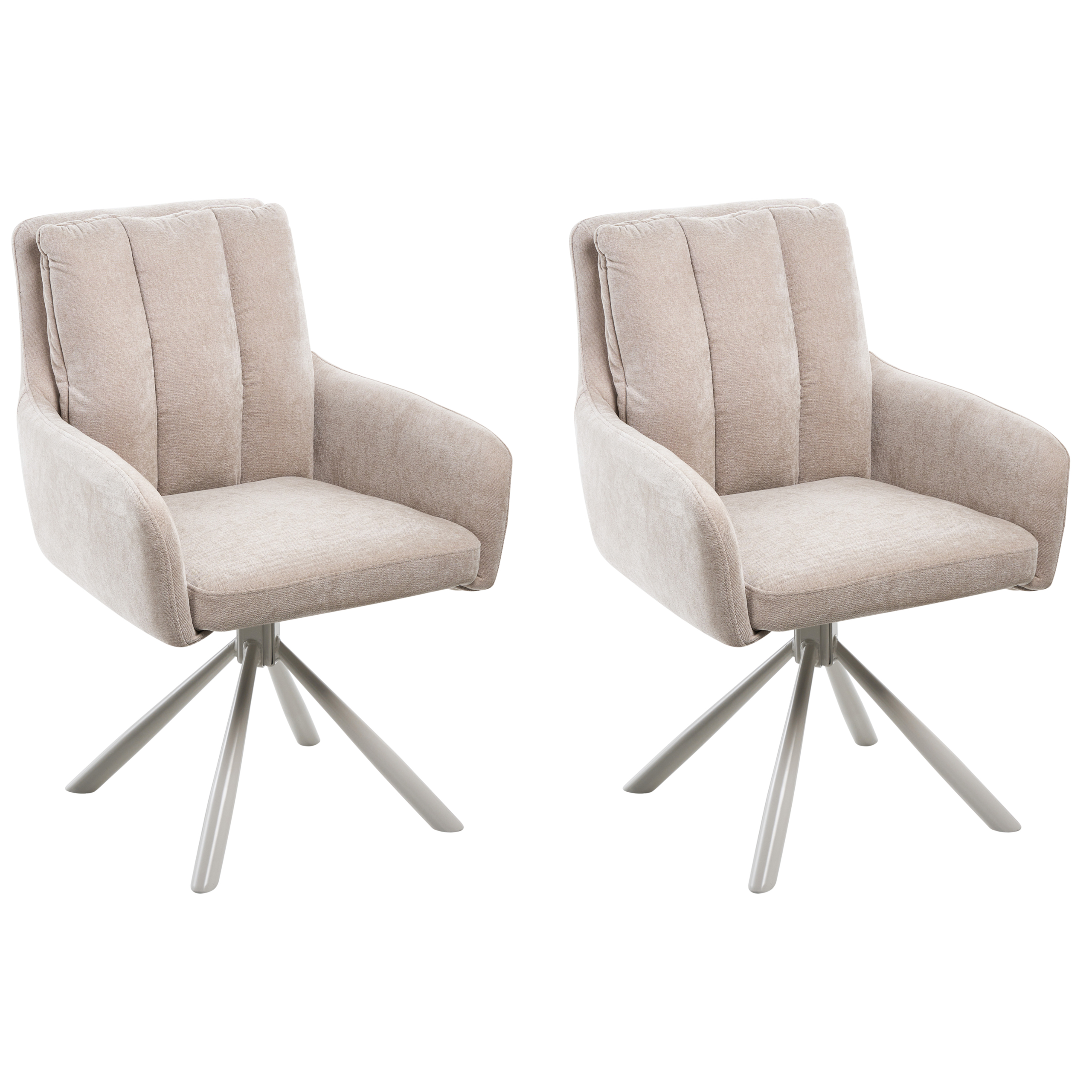 Set med 2 matstolar SARDOAL Beige
