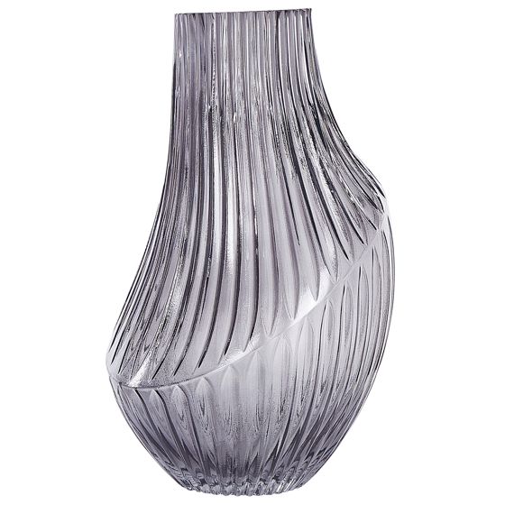 Blomvas MYRSINA 36 cm Glas Grå