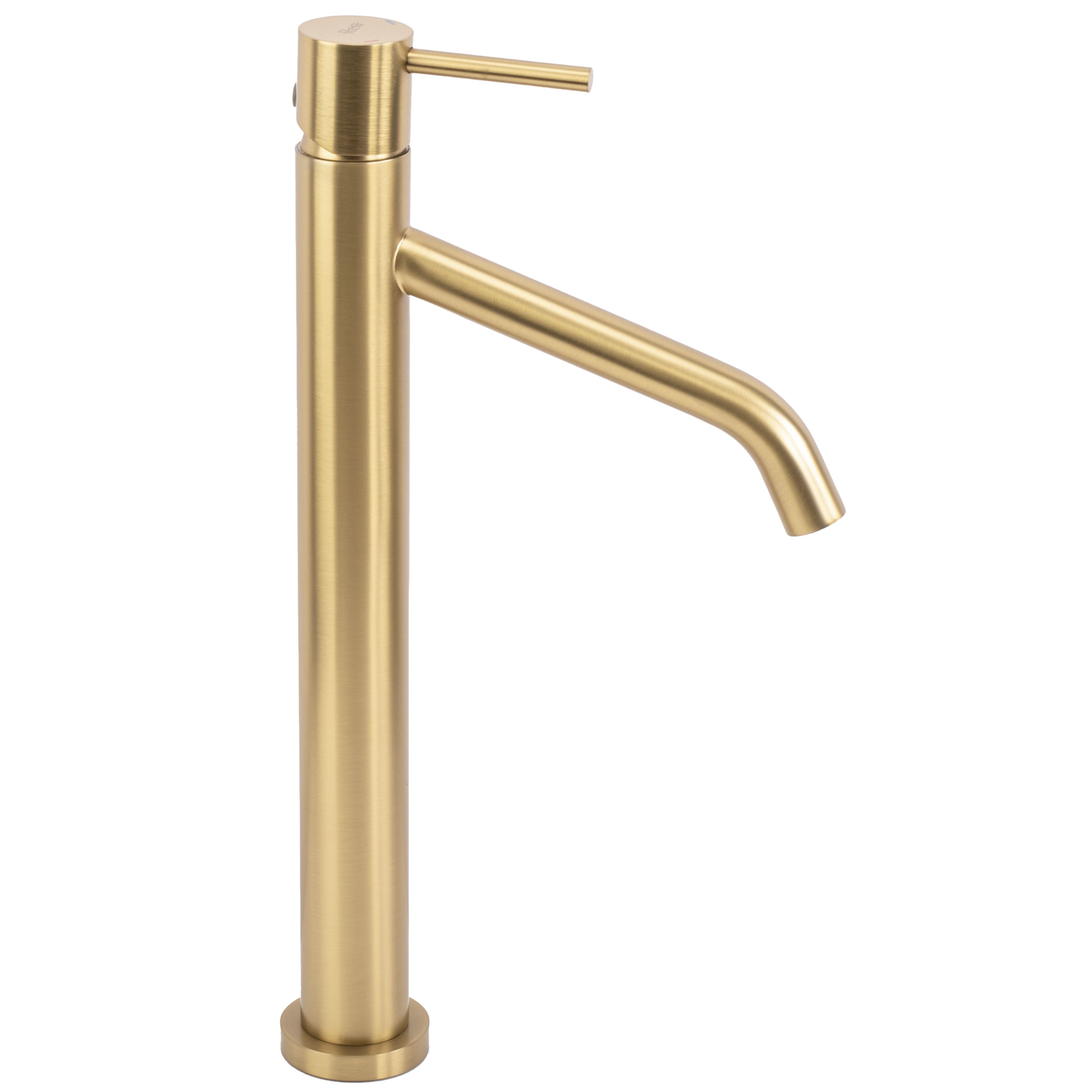 REA Tvättställsblandare JS-B253-1BG LEVEL Hög Borstat Guld, 18,5x5x34,5cm