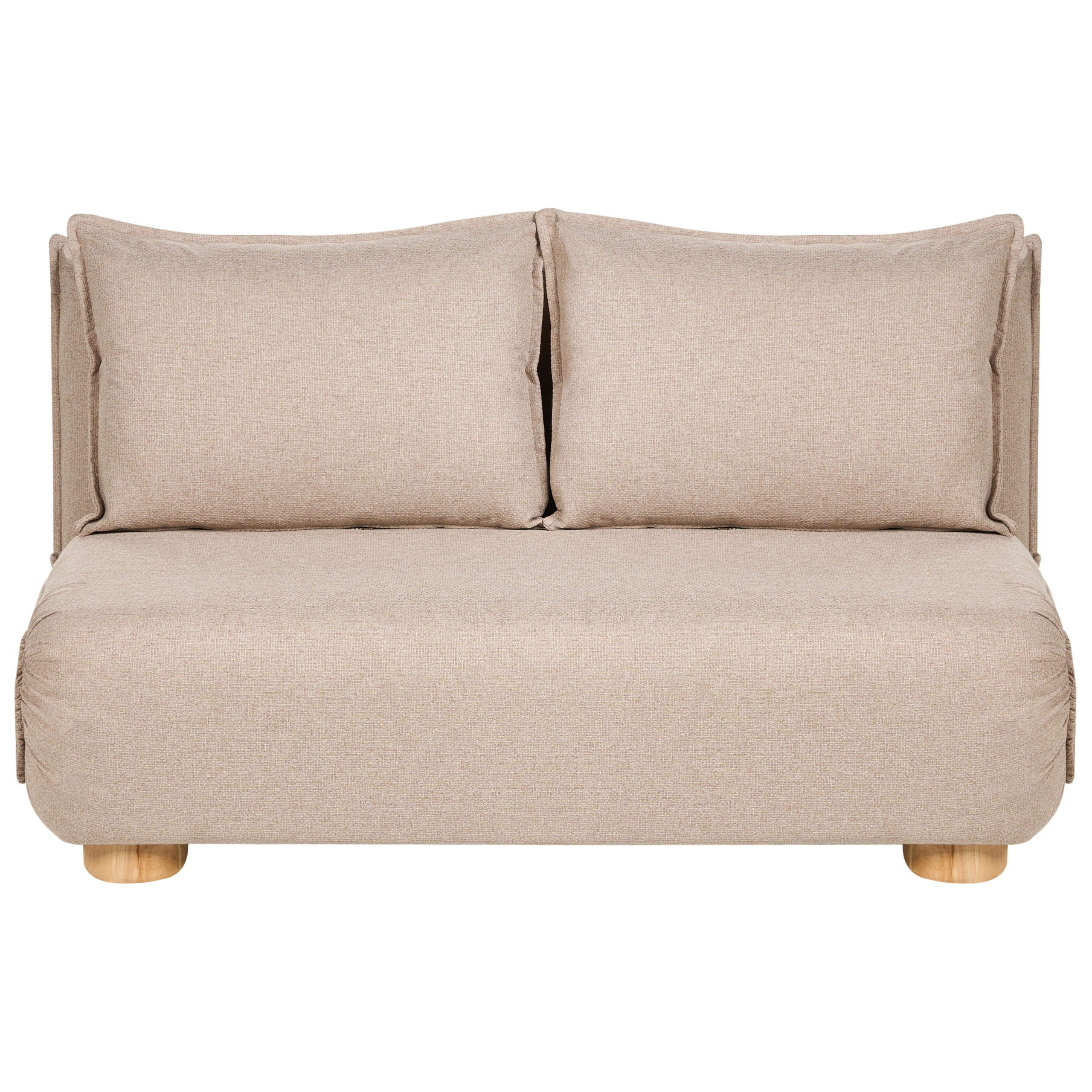 Bäddsoffa 2-sits ABISKO Konstlinne Beige