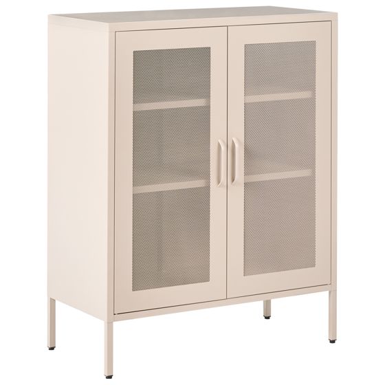 Skåp WAKATIPU Metall Beige