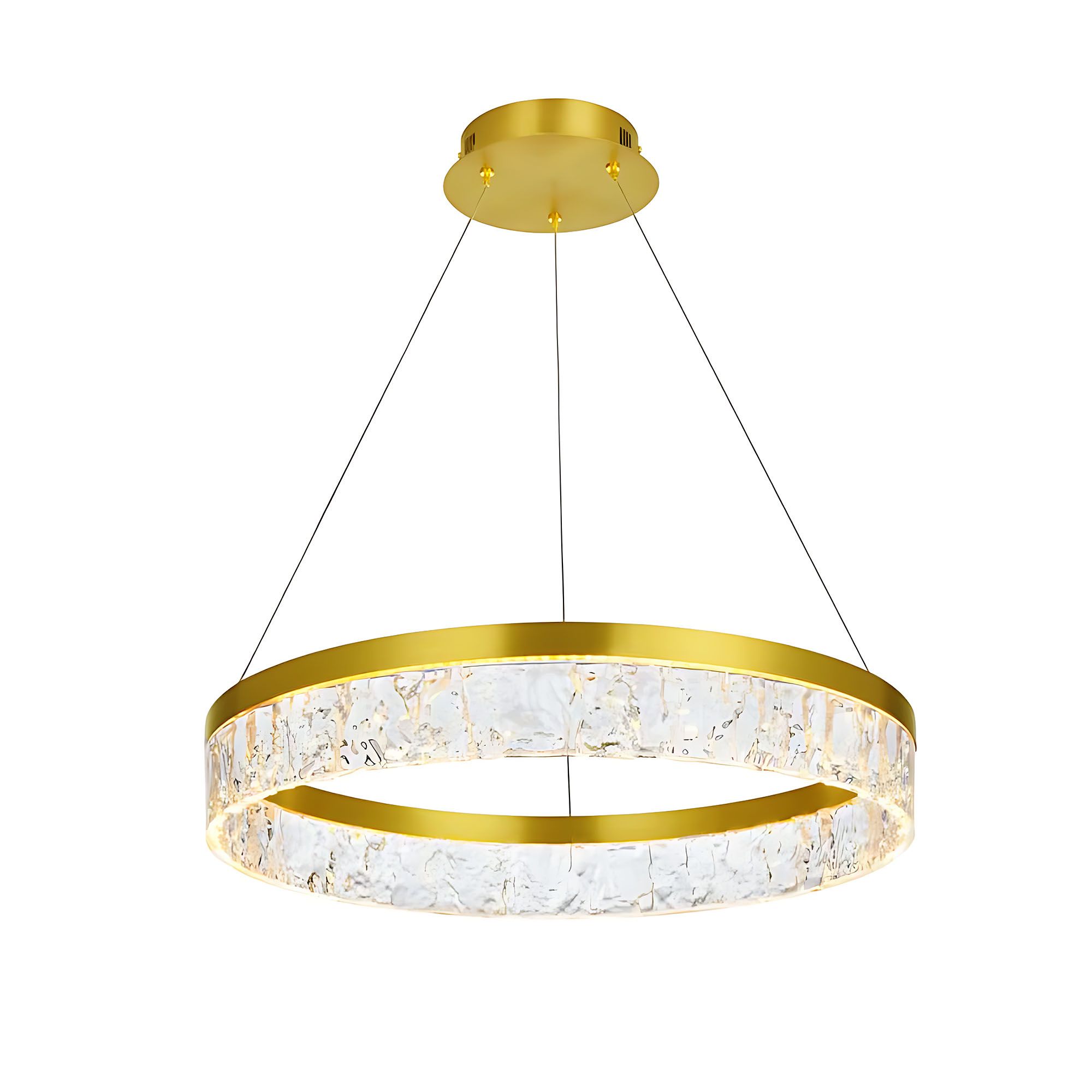 TOOLIGHT hängande taklampa LHJ046-CP 50cm Guld 50x50x6,5cm
