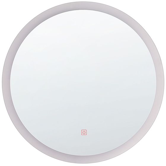 Badrumsspegel med LED YSER 58 cm 58 cm Silver