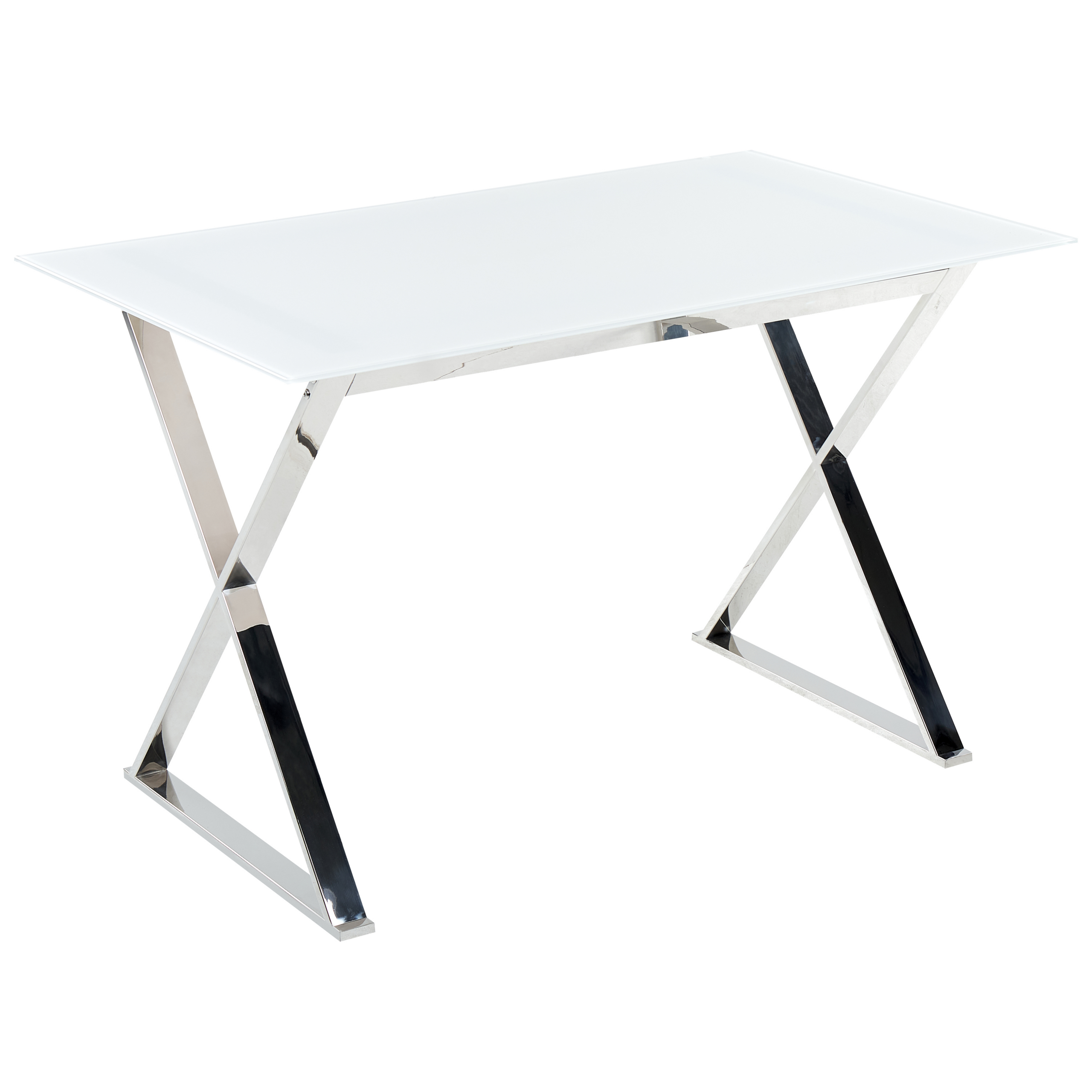 Matbord ATTICA Vit 120 cm 70 cm Härdat glas